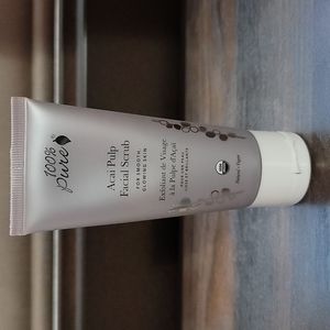 Acai pulp facial scrub